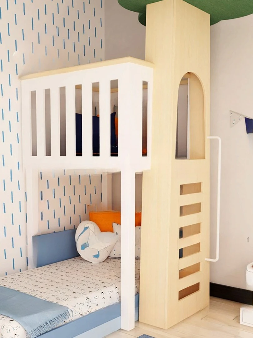 سرير أطفال متداخل بطابقين يكون d بيت شجرة الأطفال b ed منزل اللعب الخشب الصلب للأطفال عالية ومنخفضة b ed