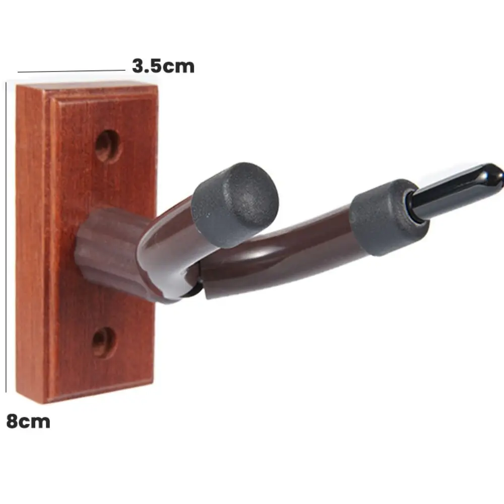 Soporte de violín de pared con base de madera y gancho para arco - imagen 2