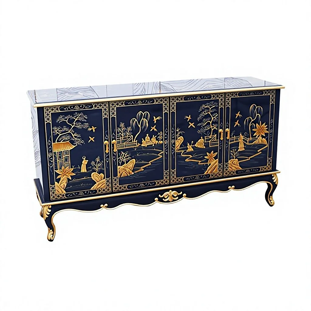 ^New Chinese-style Light-Luxury Entryway Shoe Cabinet Solid Wood Storage Double Doors 3 Compartments Vintage Room Divider Foyer