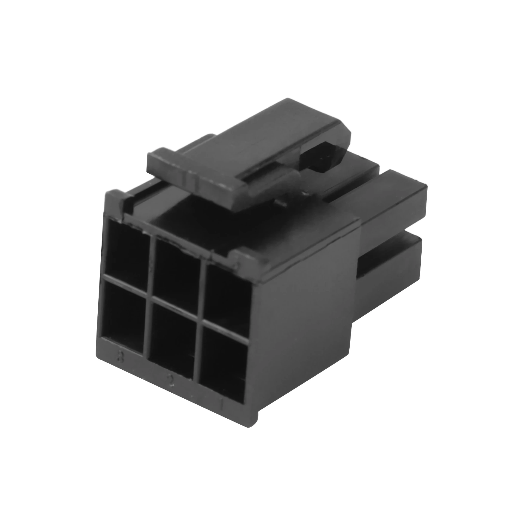 موصل أنثى ATX EPS PCI-E ، سدادة دبوس طرف مموجة عالية الجودة ، 50 ، 6 دبوس