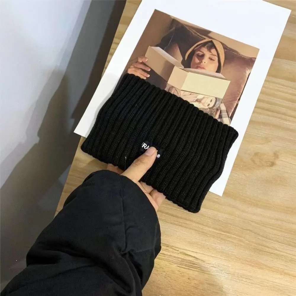 Elegant Winter Knitted Button Cape Scarf Women Turtleneck Faux Collar Warm Neck Protector Korean Chic Fashion Shawl