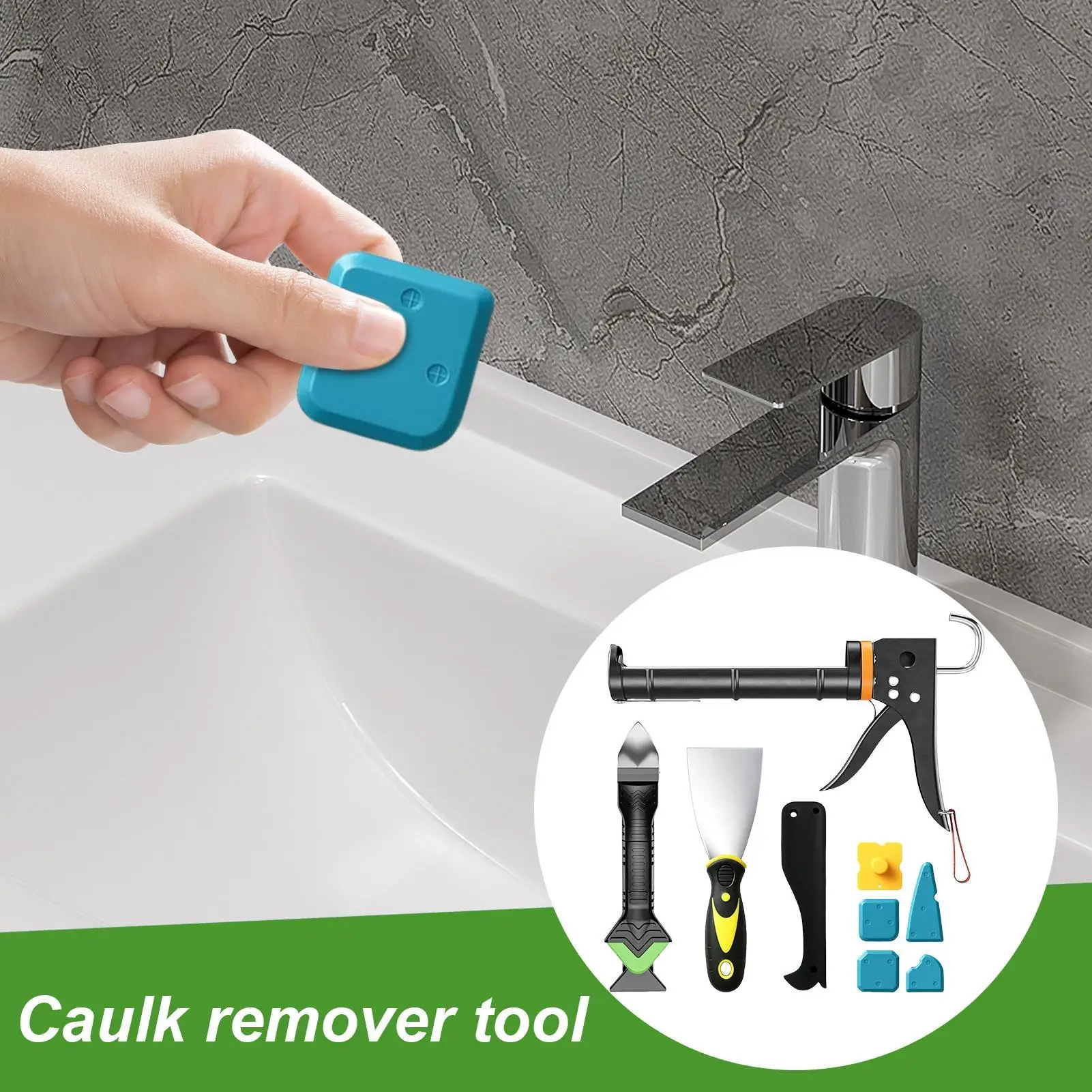 Caulking Removal Tool Kitchen Bathroom Caulk Remover Kit Complete Caulking Application Aid Sealing Accessories For Window Sink