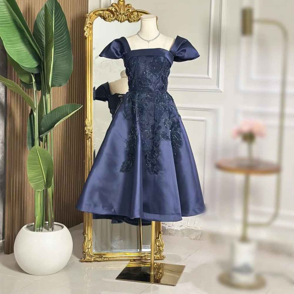

Customized Party Dresses Formal Sweetheart Evening Dress A-line Midi Dresses Elegant Wedding Party Dress High Quality