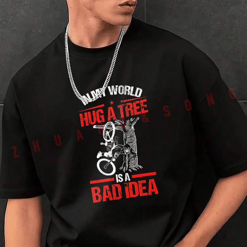 

Мужская футболка с принтом Mountain Bike Mountain, модная повседневная футболка в уличном стиле, подходит для путешествий и занятий спортом.