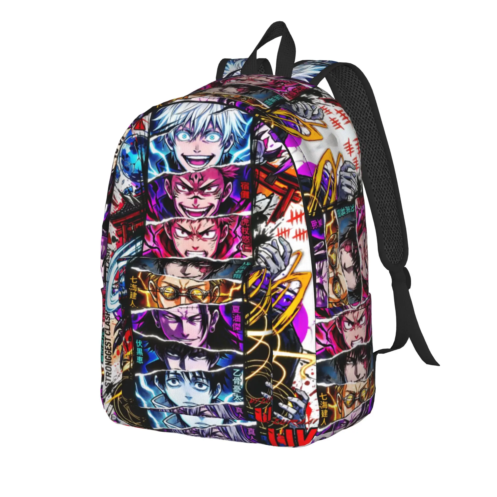 Fashion Jujutsu Kaisen Backpack funko Mochilas Good Quality Campus Retro Washable Rucksack