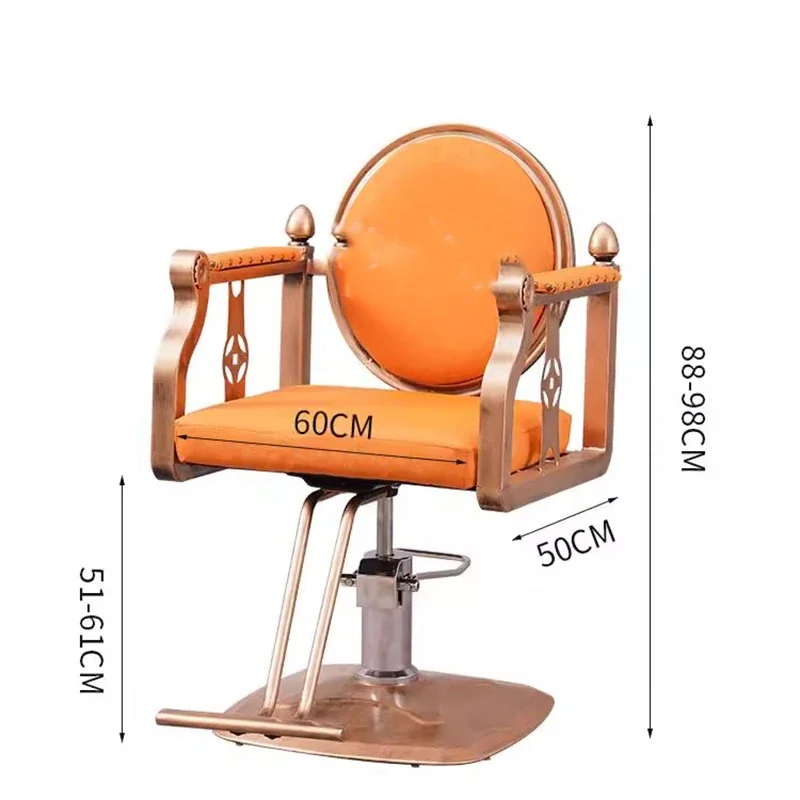 Nordic Vintage Unique Footrest Barber Chairs Comfortable Salon Chairs Premium Aesthetic Silla De Corte De Pelo Salon Furniture