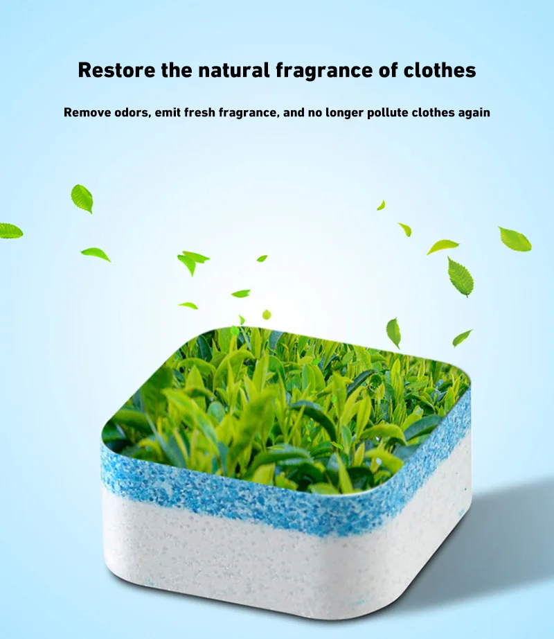 Washing Machine Cleaner Descaler Deep Cleaning Tablets for Washing Machines Safe Deodorizer Cleans Inside Drum Laundry Tub Seal