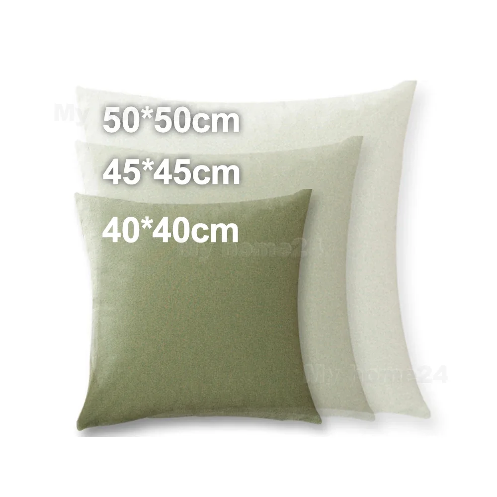 Universal 40*40 45*45 50*50 Pillow Cover Cotton Linen Plain Pillowcases Decorative Living Room Cushion Covers For Sofa Home Car