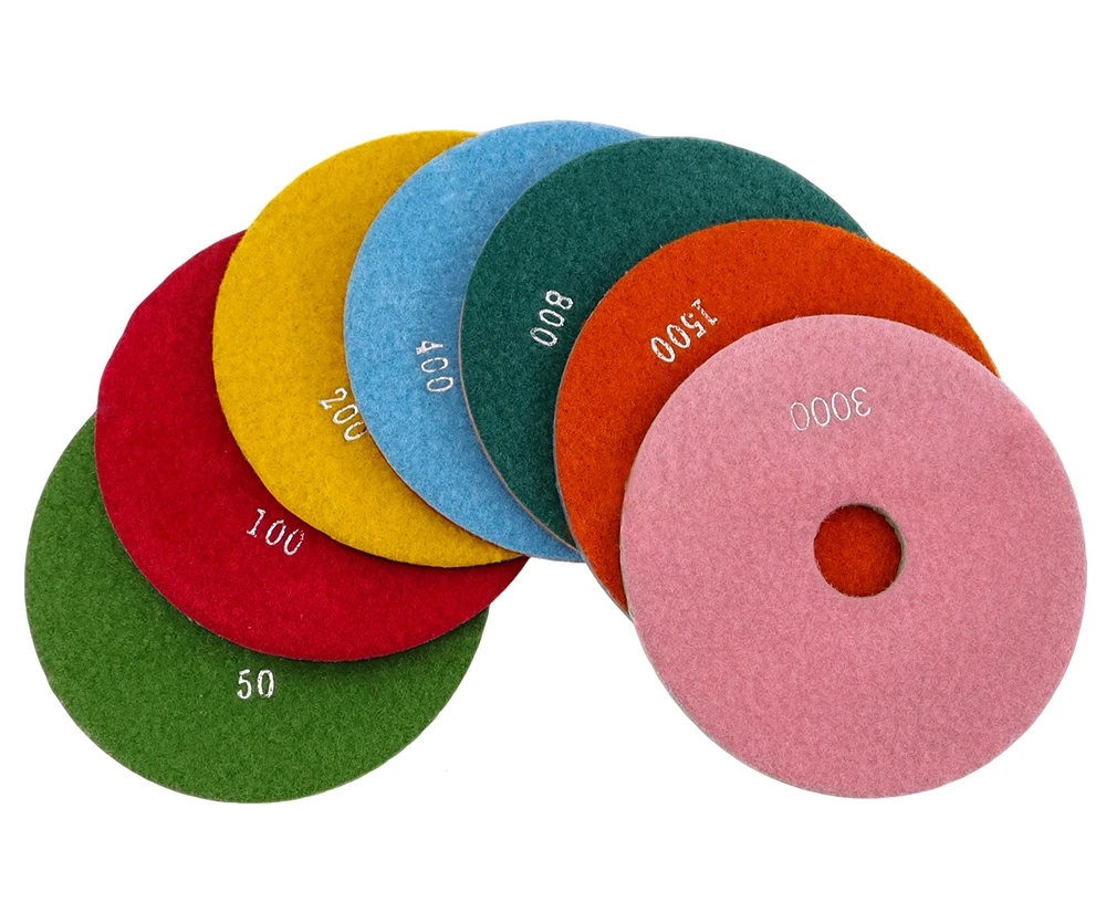 6 Zoll Diamant-Polierpads für Granit- oder Betonböden 150mm Flexible Nass-Polierpads Marmor Terrazoo Schleifscheiben – Detail 2