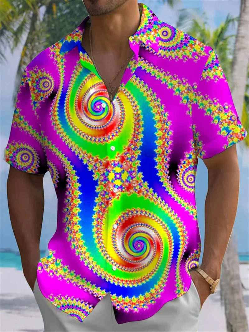 New Hawaiian Shirt Beach Summer Custom Hawaiian Shirt 3D Printed Men's Shirt Hip Hop Shirt