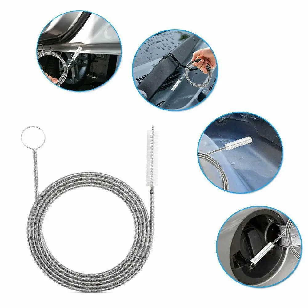 150cm Car Drain Hole Cleaning Brush Sunroof Refrigerator Drainage Drain Hole Clogging Cleaning Long Flexible Auto Accessories