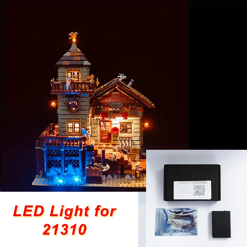 

LED Light Set For 21310 compatible 16050 Old Fishing Store (Only LED Light, NOT Include The Model Bricks)