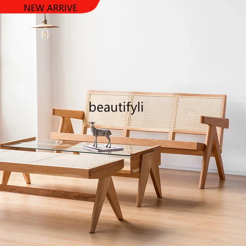 

Solid wood coffee table Nordic living room Home tea table Creative coffee table G1218