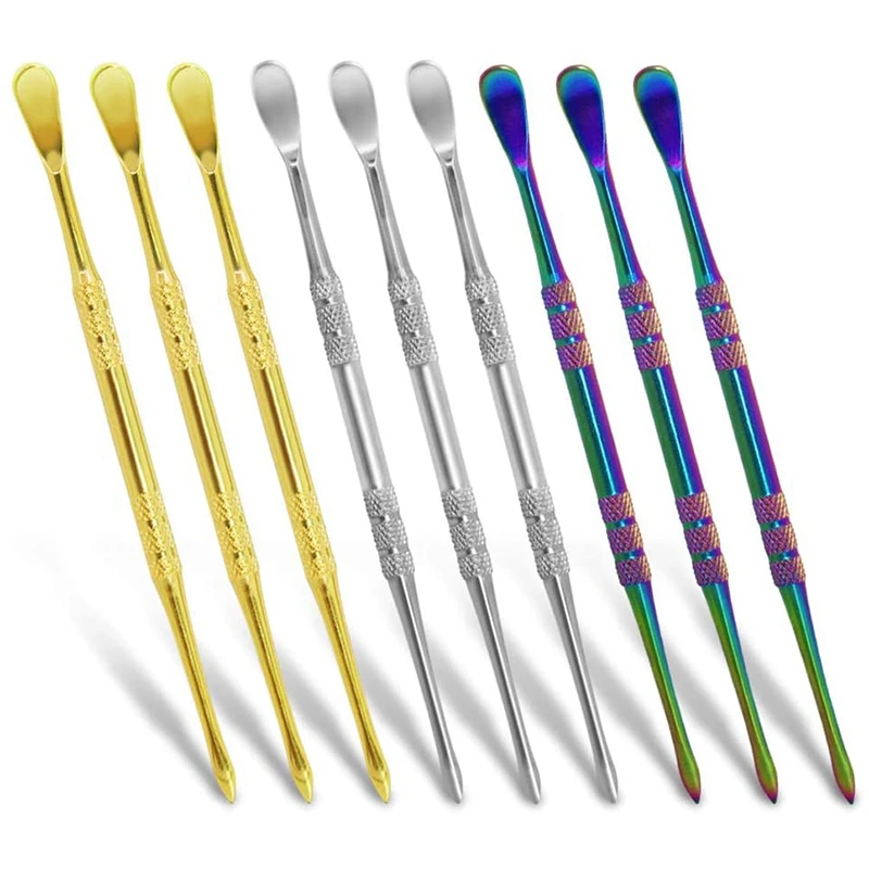 

9Pcs Wax Carving Sculpting Tools Stainless Steel Polymer Clay Modelling Tools Double-Ended Wax Tool Set