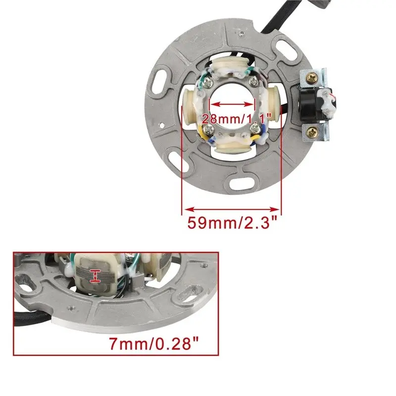A98M Stator Coil 5CU-85560-00 For YZ250 1999-2022 YZ250X 2016-2022 Motorcycle Magneto- Also Included 5CU-85560-01 5CU-855