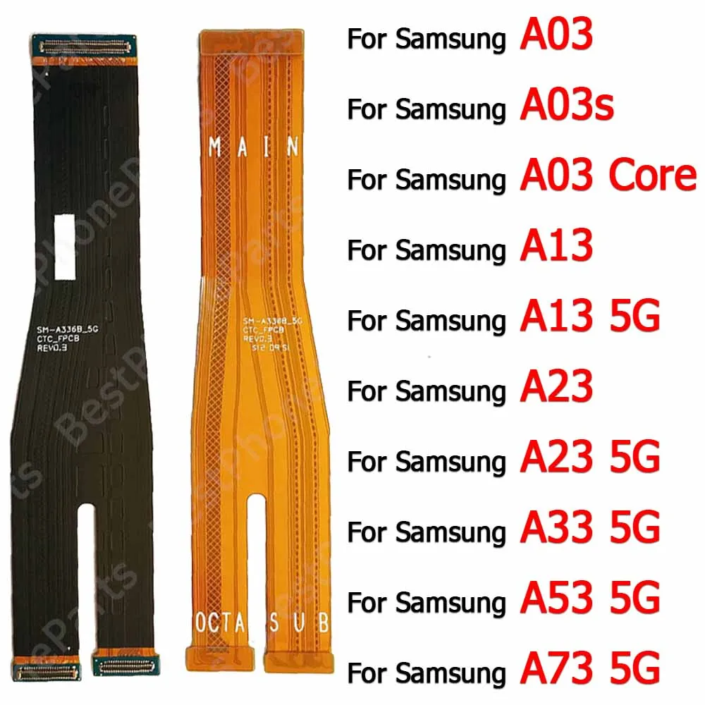 For Samsung Galaxy A03 Core A03s A13 A23 A33 A53 A73 5G New Motherboard Mainboard PCB Dock Socket Main Board Flex Cable