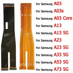 For Samsung Galaxy A03 Core A03s A13 A23 A33 A53 A73 5G New Motherboard Mainboard PCB Dock Socket Main Board Flex Cable