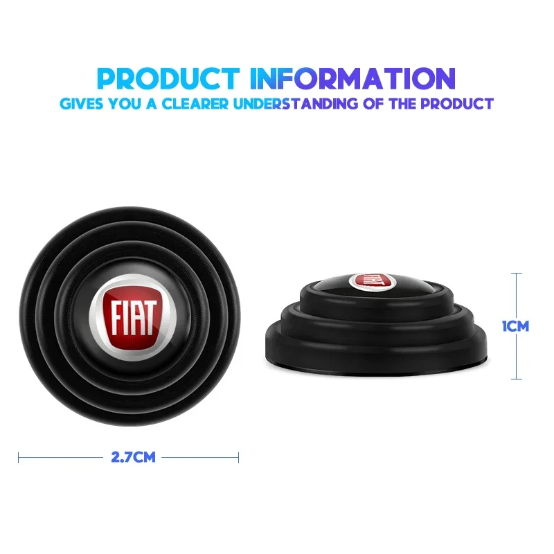 Fiat Bravo Coupe 500x Stilo Doblo Croma Barchetta Tipo Brava 500 Punto Panda Ducato Car Door Sound Buffer Sticker Auto Accessory