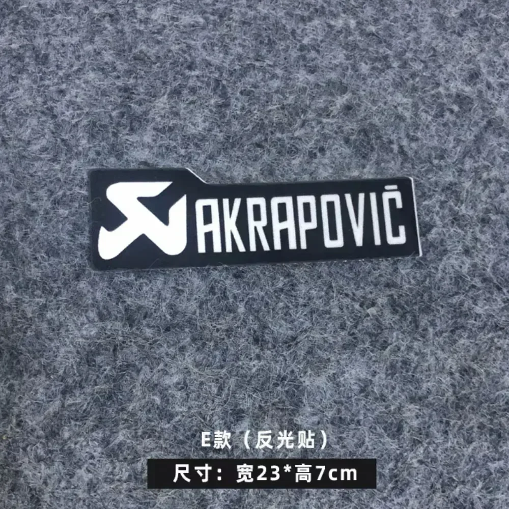 AKRAPOVIC 에폭시 오토바이 배기 스택 스티커, Akrapovic 로고 방수 데칼 액세서리