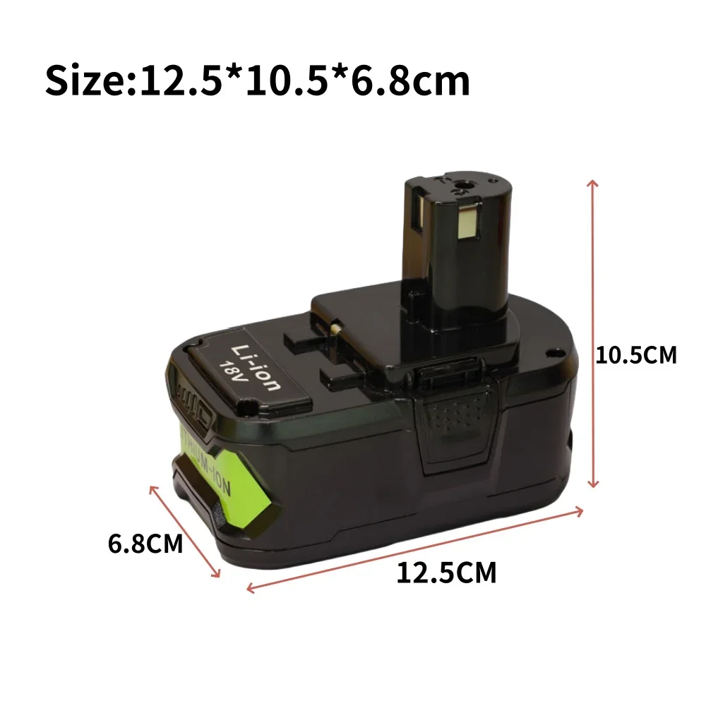 6000mAh für Ryobi 18V Batterie wiederauf ladbare Li-Ionen-Batterien für p108 p102 p103 p104 p107 bpl1820 Elektro werkzeug batterie