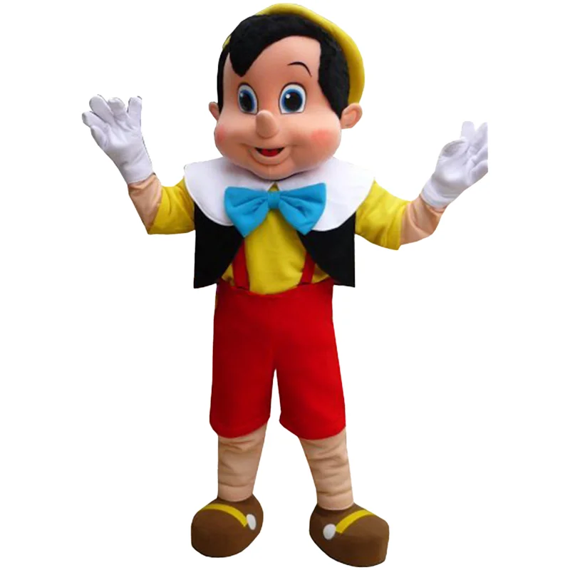 Pinocchio Mascot Costume Anime Cartoon Doll Clothes Advertising Walking Doll Clothes Halloween Christmas Fancy Party Dress Props