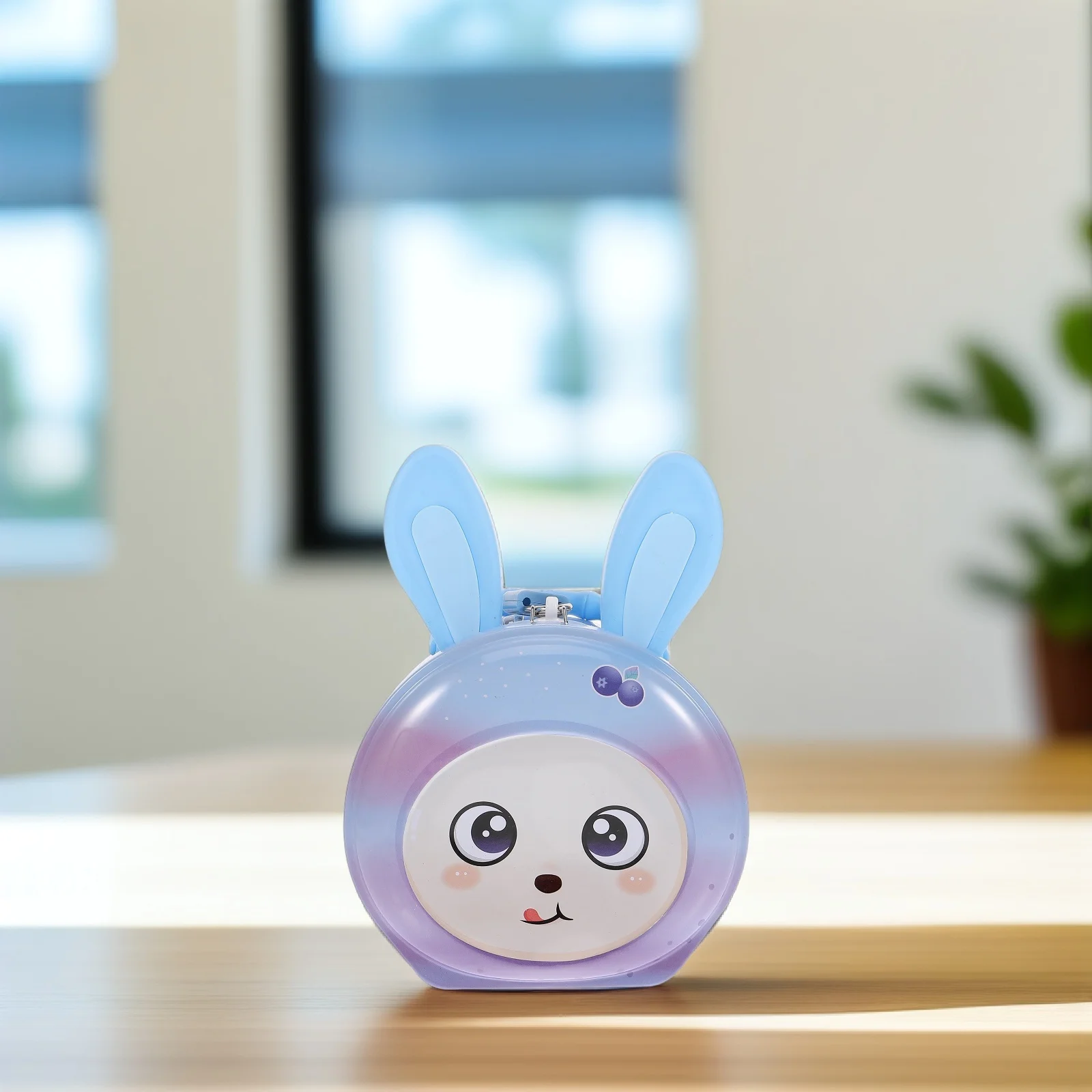 Tirelire de lapin de dessin animé pour enfants, avec serrure, mignon lapin, boîte d'économie de pièces de monnaie, décor de bureau, pot de stockage d'argent, cadeau pour filles et garçons