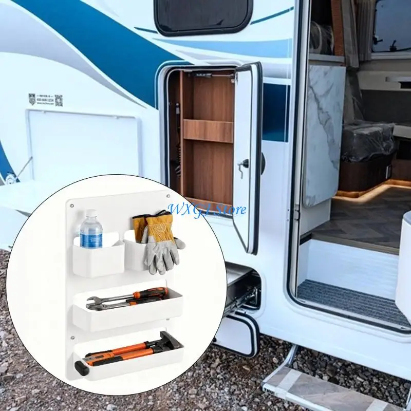 

37JE Efficient Multi Compartment Campers Door Storage for Motorhome Campers