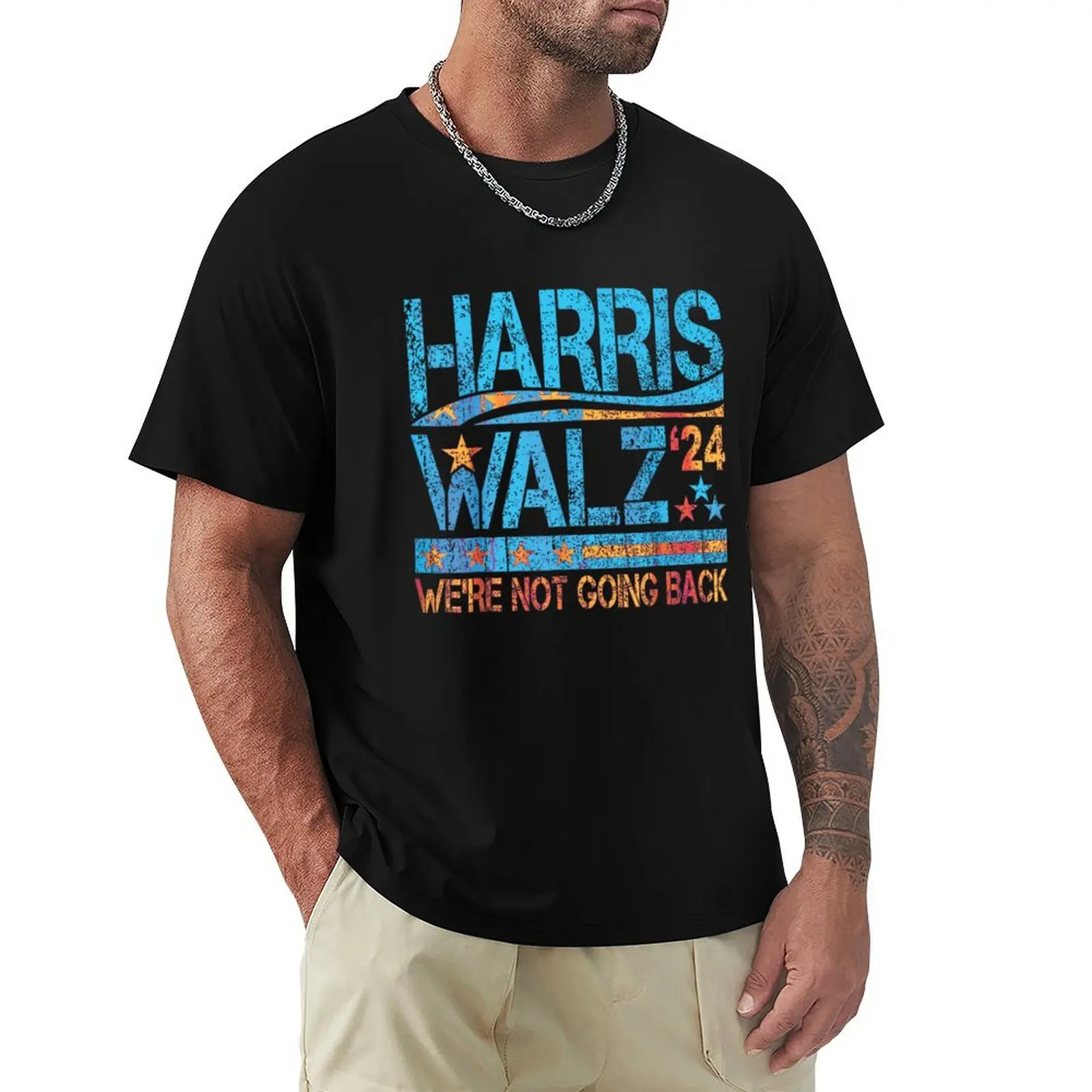 

Harris Walz 2024 T-Shirt quick-drying summer clothes men workout shirt