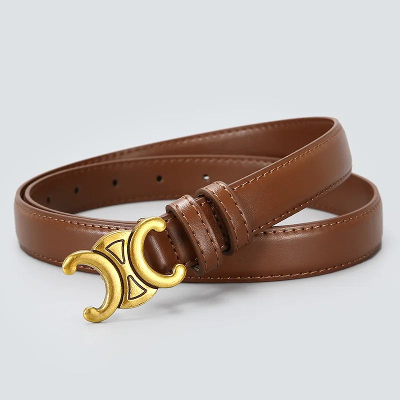 Модные женские кожаные ремни высокого качества с золотой пряжкой, лучшее подходящее платье, джинсовые ремни для женщин