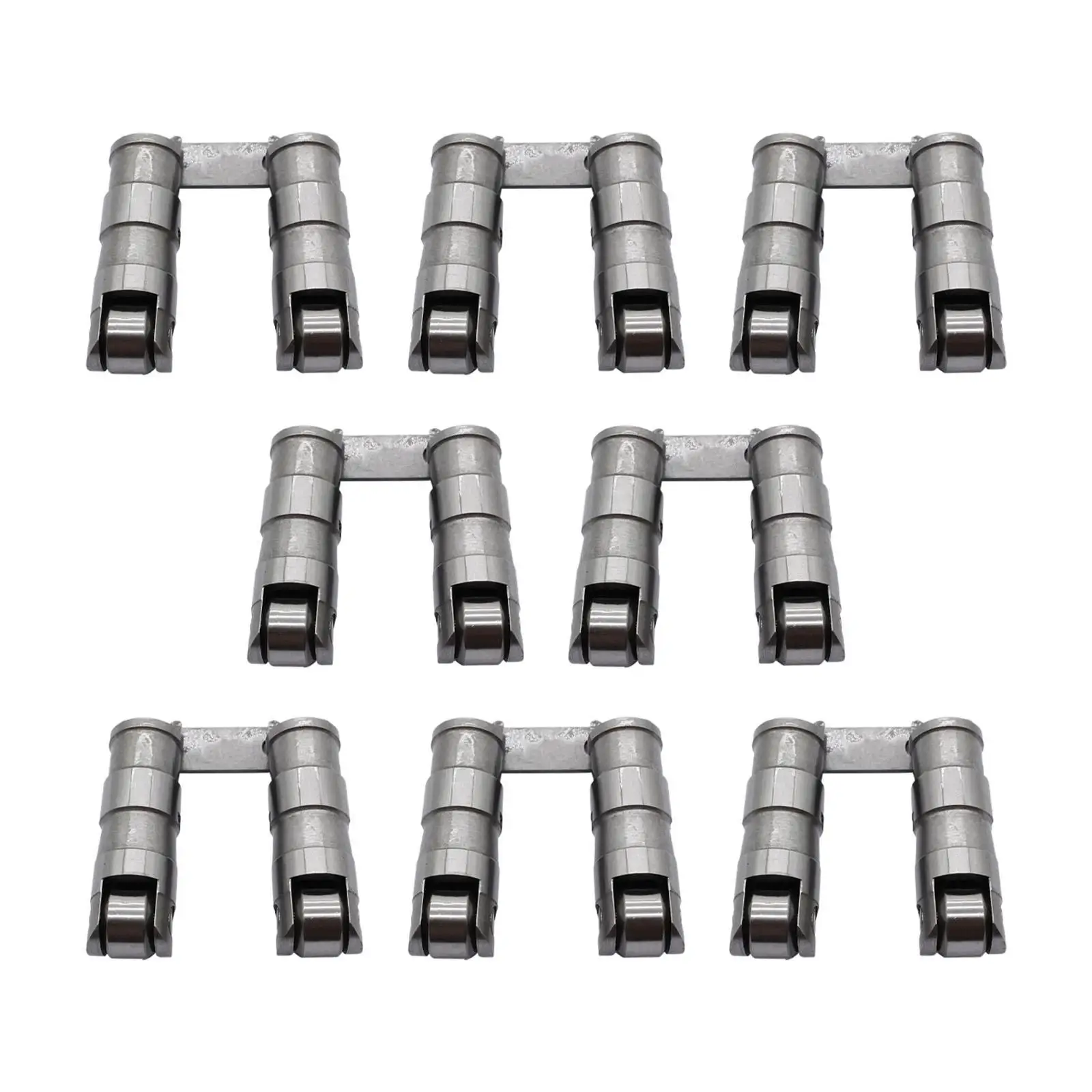 

8Pcs Hydraulic Roller Lifters High Performance Metal Car Accessories Premium with Link Bar for Chevrolet 400 1970-1981 6.6L