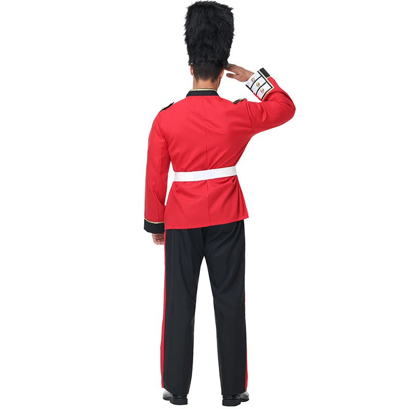 عائلة الأولاد لعبة الجندي هالوين فستان بتصميم حالم الزي العسكري الأحمر تأثيري الرجال زي الحرس الملكي