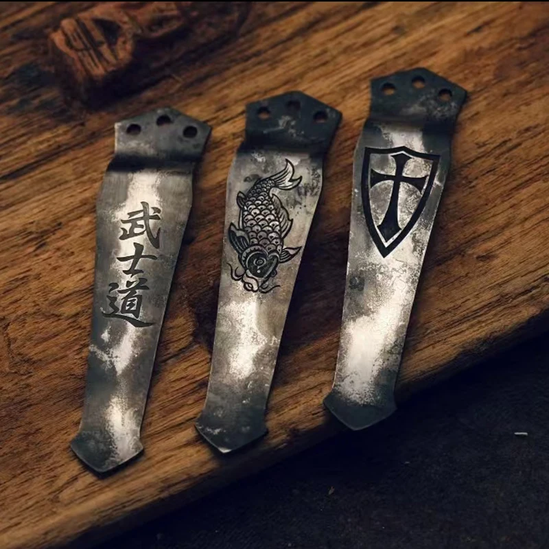 

1 шт., карманный зажим с 3 отверстиями из стали и рыбы кои для Benchmade Emerson ZT