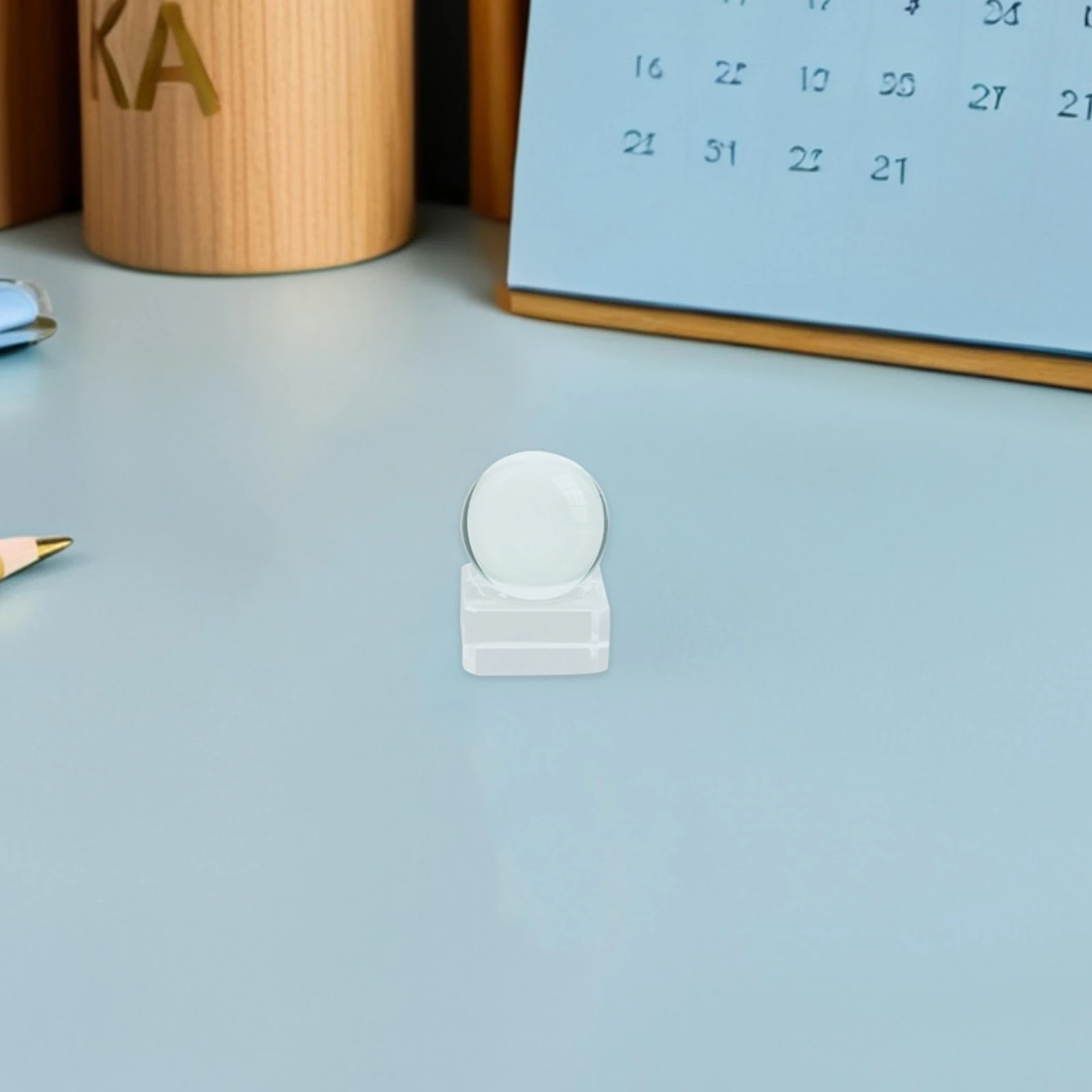 

4pcs Crystal Ball Stand Clear Square Display Base For Sphere Globe Decor Transparent Holder Home Office Desktop