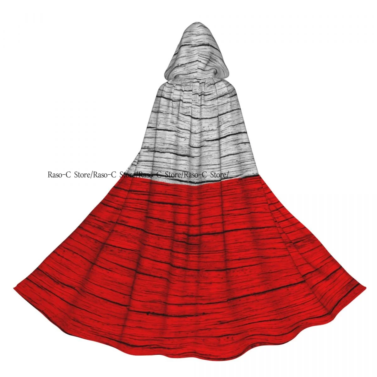 بولندا لامع العلم الجرونج مقنعين عباءة البوليستر للجنسين الساحرة الرأس زي التبعي #4