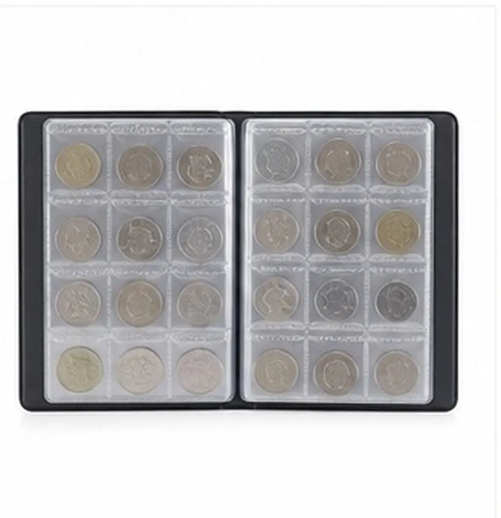 1Pcs Premium Imitation Coin Collection Album 120 Grid for Commemorative Coins Diameter Up to 28Mm Thick 2Mm Coin Storage