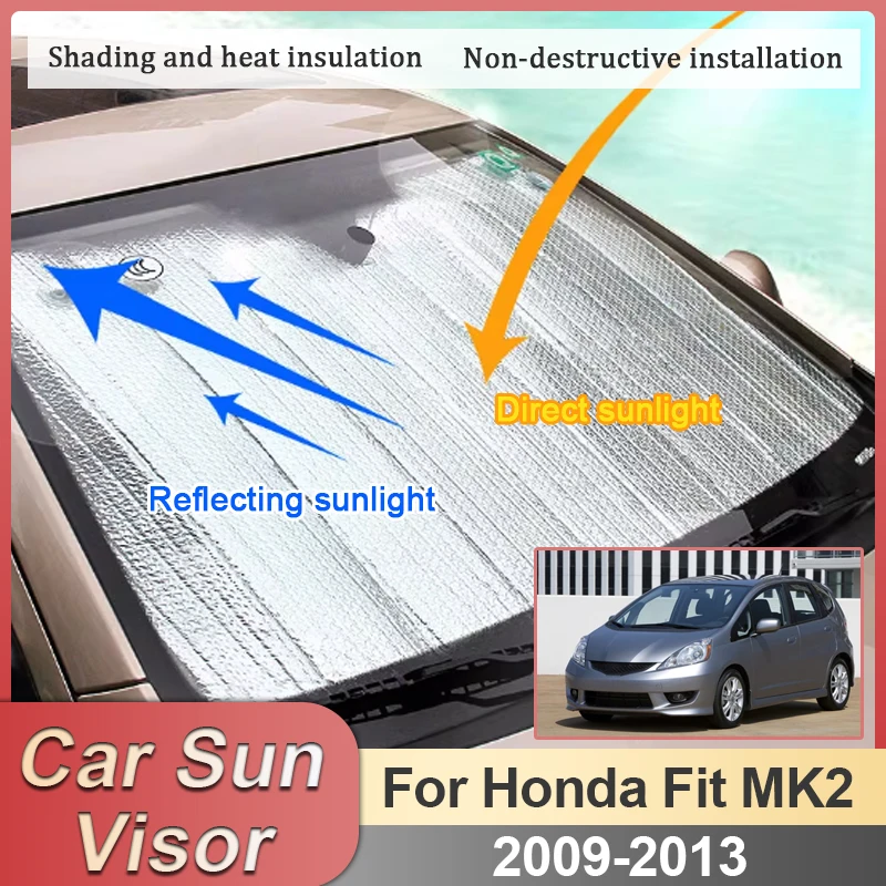 

Солнцезащитный козырек для Honda Fit MK2, аксессуары для Jazz 2009-2013, накладки на боковые окна, защита от солнца, крышки для автомобильных стекол