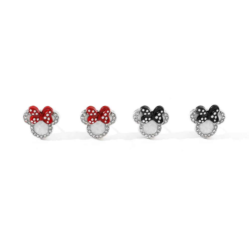 

Anime Disney Mickey Mouse Earrings Fashion Classics Charming Minnie Ear Studs Jewelry Accessories for Birthday Party Gift