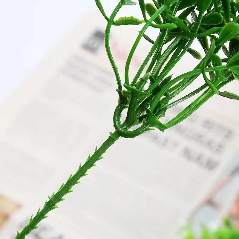 2 peças de plantas artificiais de plástico penduradas grama para flores artificiais decoração de casa de casamento