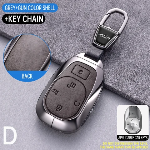 Автомобильный чехол для ключей из цинкового сплава, чехол для GAC Trumpchi GS7 GS8 GM8 GS5 GA6 GM6 GN8 Empow J15 J16 2023 2022 5 кнопок, корпус ключа