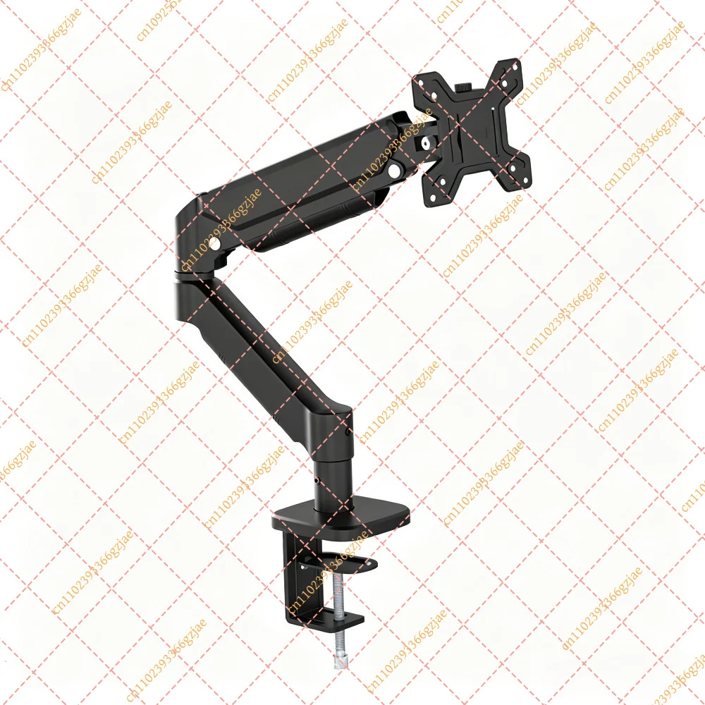 Dual Monitor Mount with Gas Spring, Multi-Function Single Double Arm Screen Bracket for Universal Base