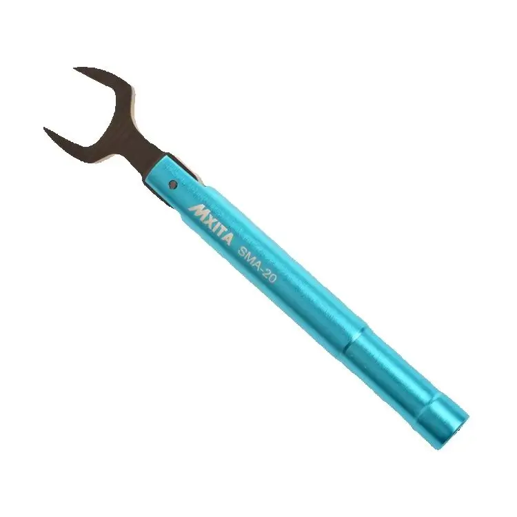 MXITA N Type SMA Torque Wrench RF Connector Opening 20MM Electrommunication Coax Adapter Convertor Straight Goldplated Spanner