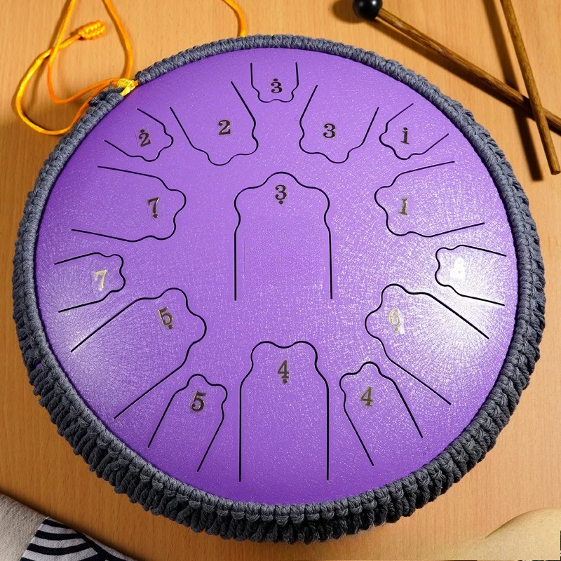 طبلة أثيري ننسى القلق الصلب اللسان طبل قرع أداة اللون فارغة طبل اليد القرص