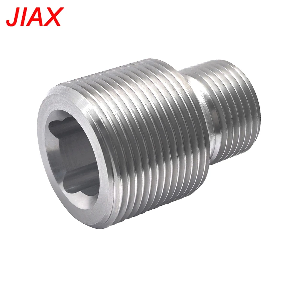 

Universal Stainless Steel Oil Filter Adapter 13/16-16 to 1 1/8-16 Compatible with Duramax Caterpillar 1R 1807 Volvo 478736