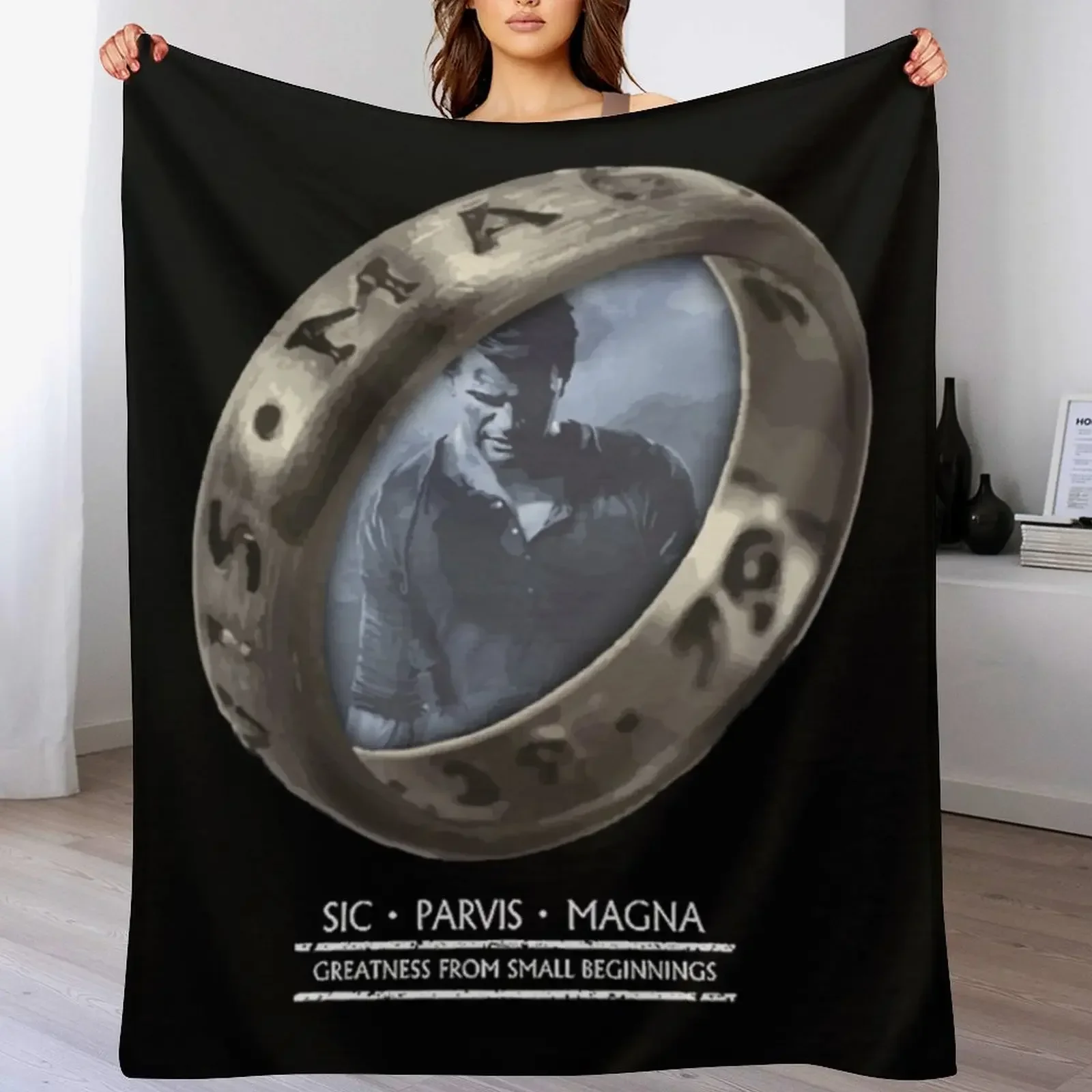 Uncharted Ring TShirt Throw Blanket Decorative Throw for winter Thermal Blankets