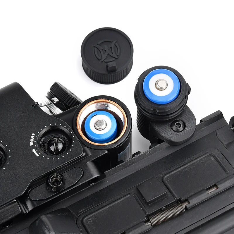 WADSN Button Battery Storage Box AA AAA 16340 CRA123A with Picatinny Rail for Red Dot Sight Temporary Battery Replacement Case