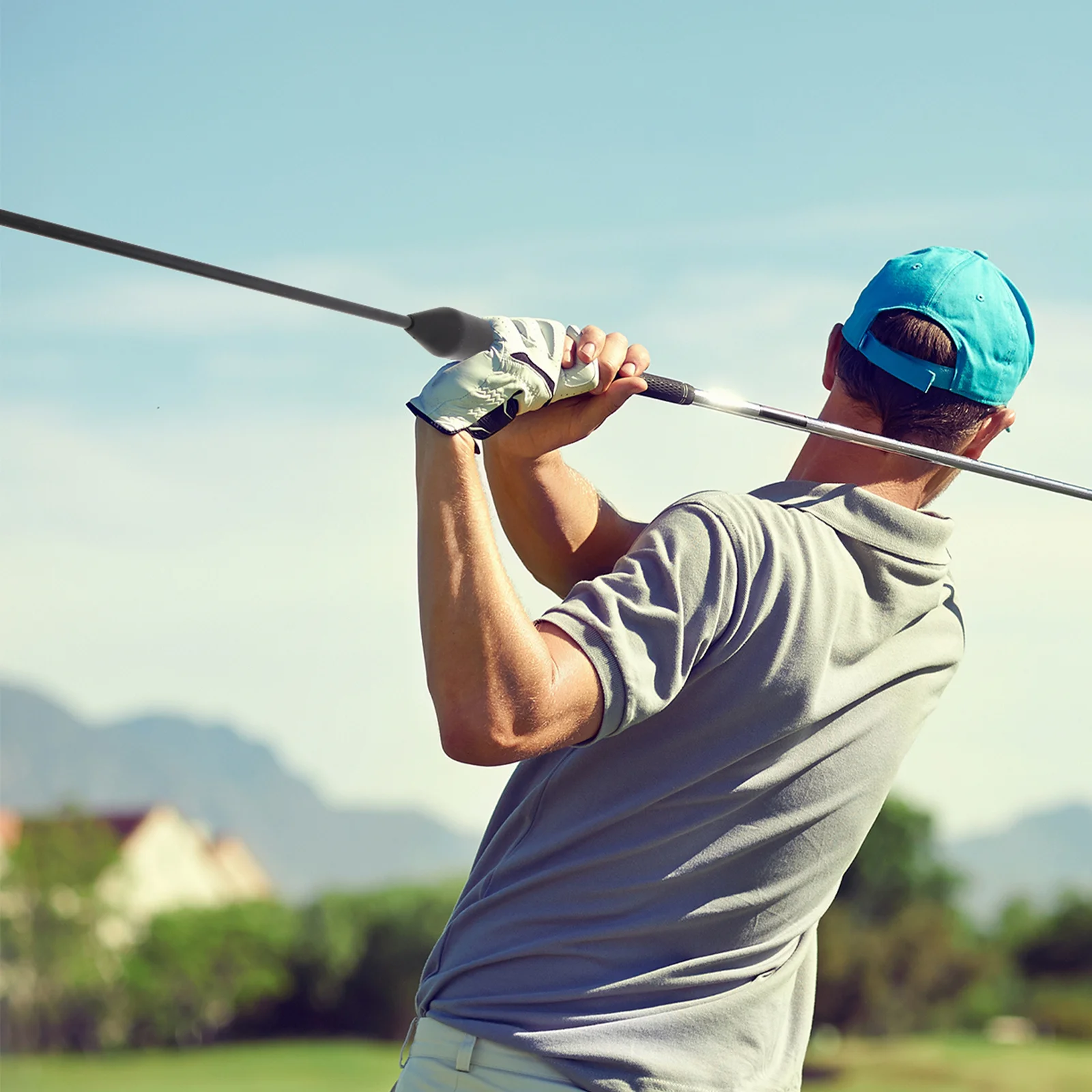 

Golf Swing Trainer Grip Warm-Up Stick Training Aid Practice Tool for Chipping Hitting Indoor Home Beginners Advanced Players