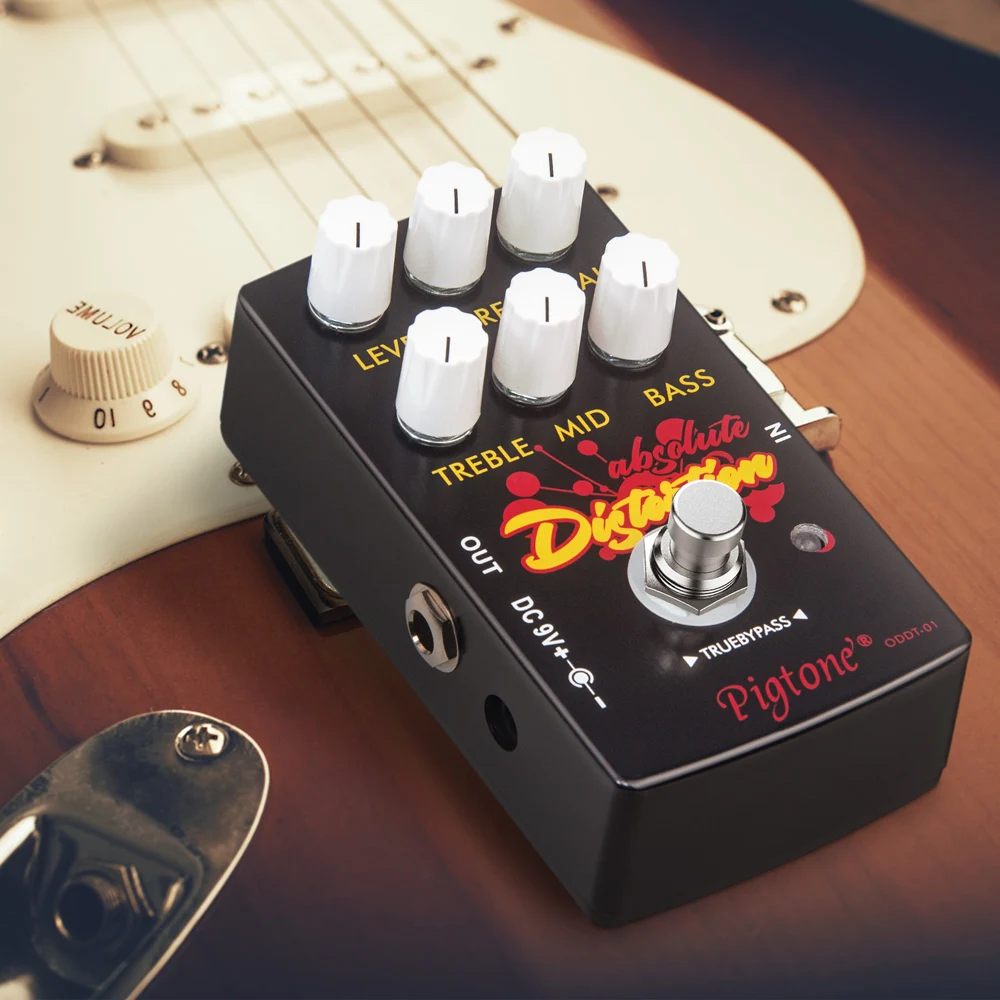 Pigtone PP-33 Analog Distortion Effect Pedal True Bypass Classical Electronic Electric Guitar Accessories