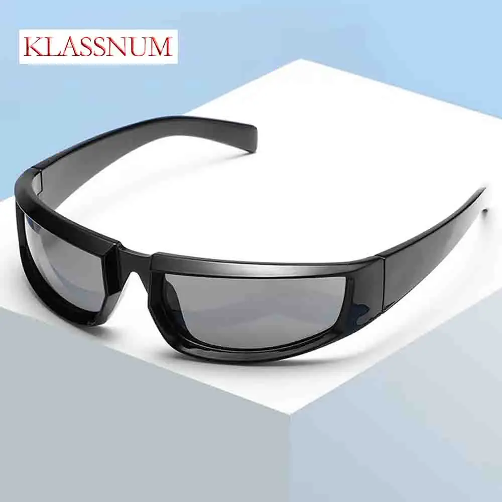 Y2K Men Sunglasses Cycling Sports Small Frame Sun Glasses Silver Black Women Sunglasses  Sports UV400 Goggle Outdoor Dark Glasse