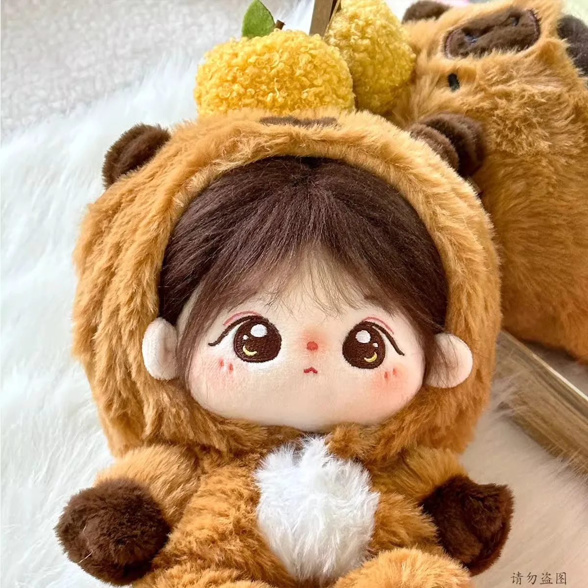 20CM 면 인형 의상 카피바라 변신 게임 옷 예쁜 귀여운 오버올 슈트 사랑스러운 드레스업 DIY 인형 의상 장난감