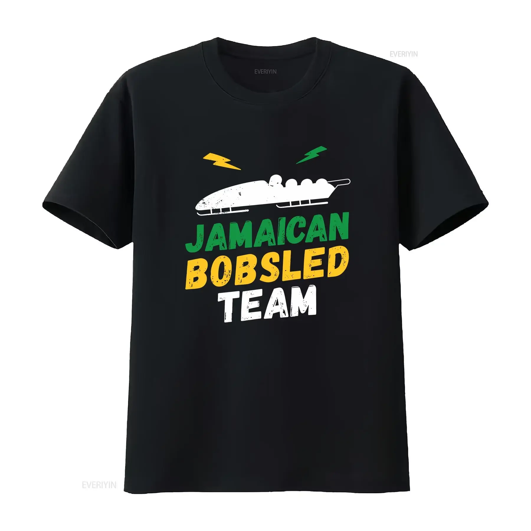 Jamaican Bobsled Team Funny Joke Fancy Dress Novelty Mens T Shirt Top TA 123 vintage Washed fashion Soft designer clothes